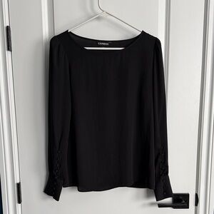 Express Women's Elegant Black Top